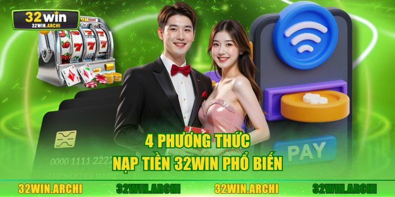 4 phương thức nạp tiền 32WIN phổ biến